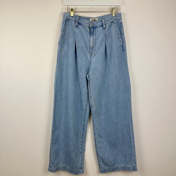 Madewell The Harlow Wide Leg Jean Airy Denim Blue High Waisted Pockets US 27 - Picture 6 of 13